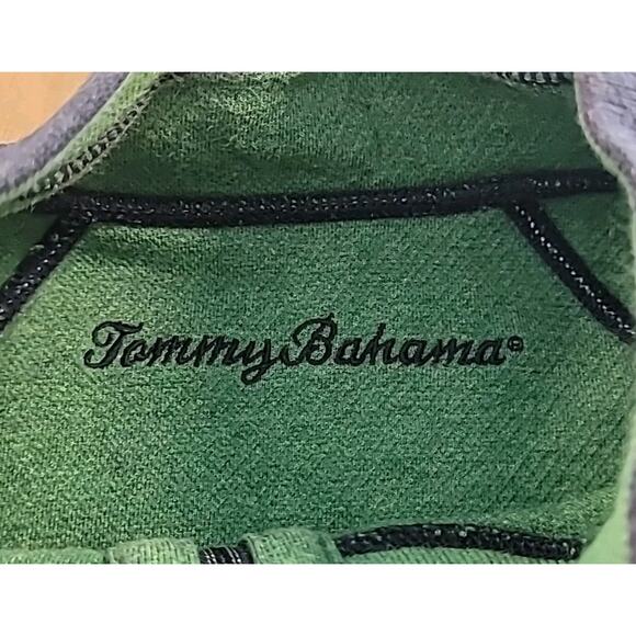 Tommy Bahama Flipshore Reversible 1/2 Zip Sweater Blue Green Men’s Large - Picture 8 of 8